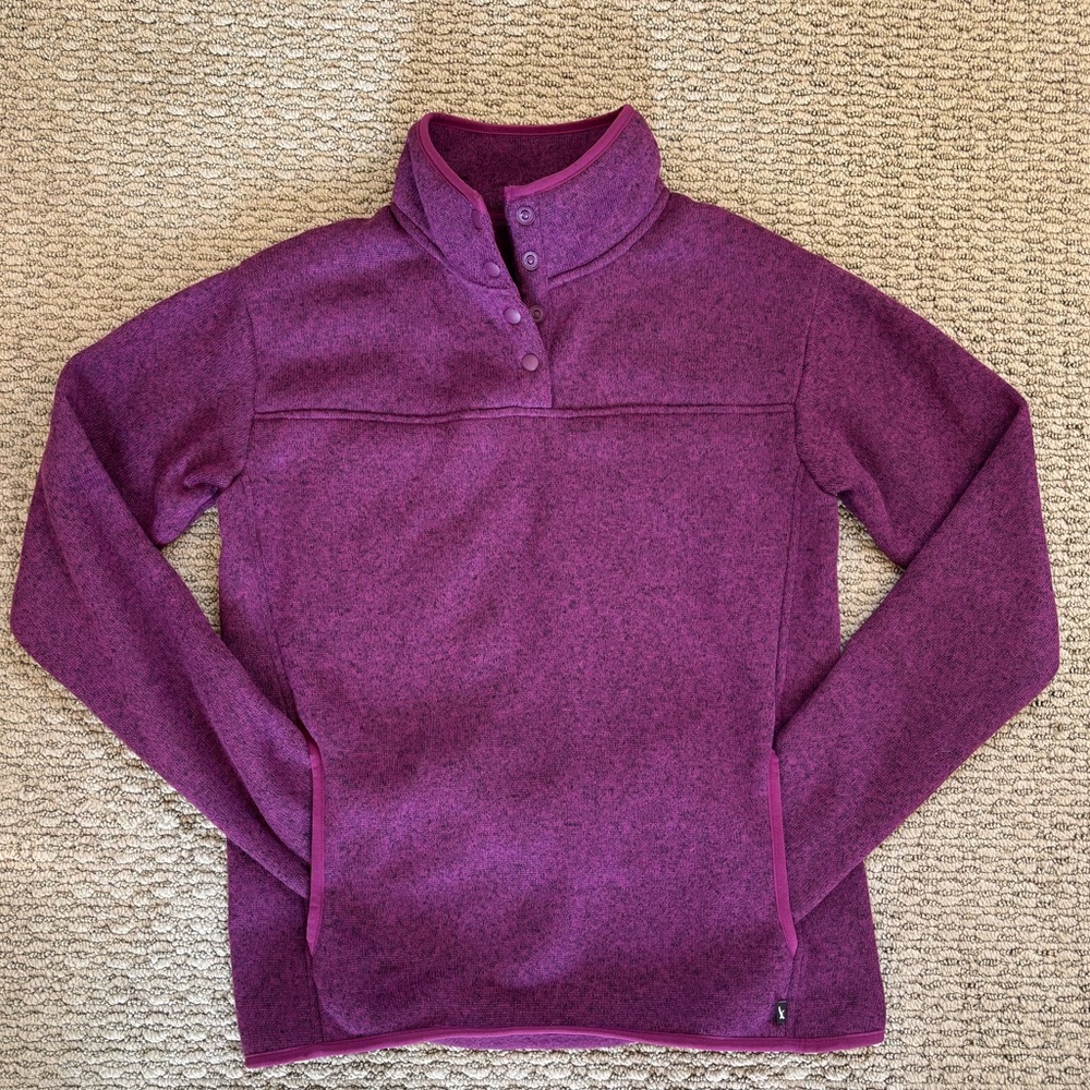 Eddie Bauer Magenta Fleece Top